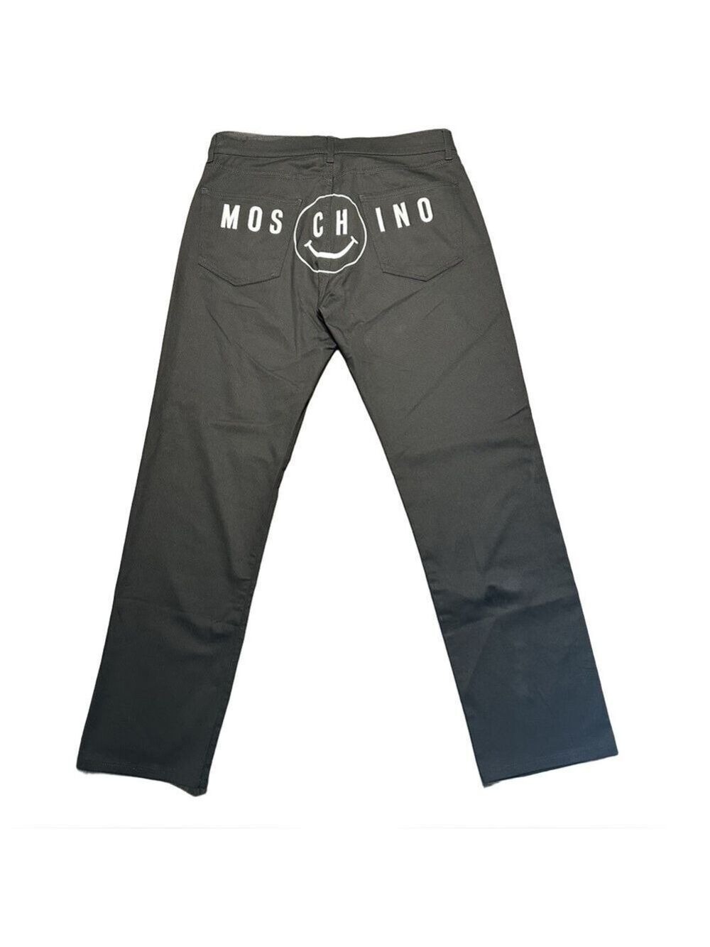 Moschino Couture Smiley Face Low Rise Denim Pants Jeans Mens Size 34 NWT 2021